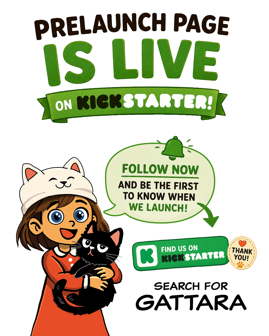 Gattara Kickstarter Pre-launch Page
