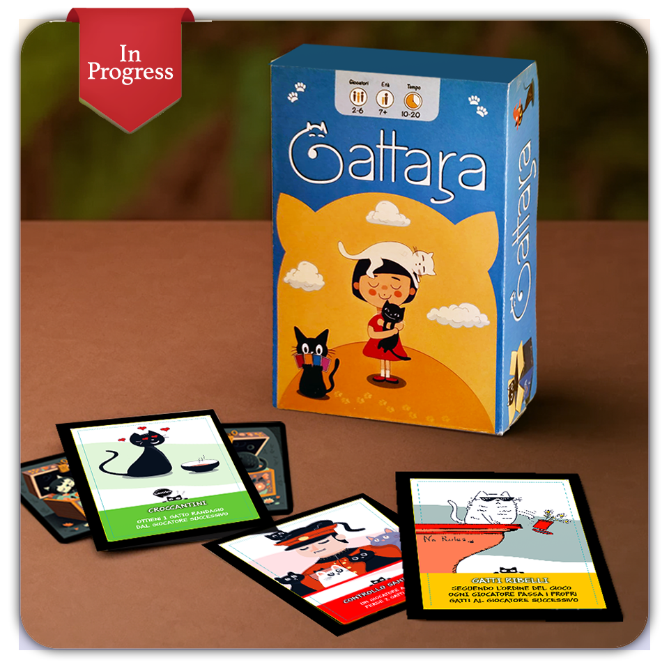 Gattara the card game who love cats!