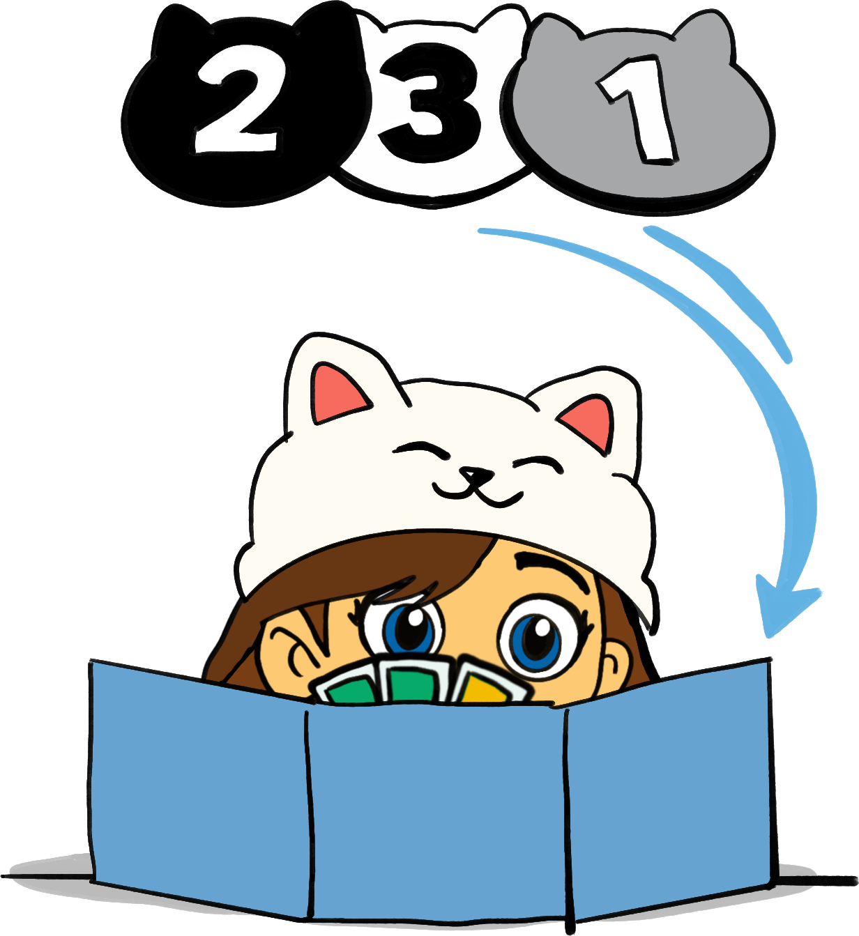 Collect enough points in cat tokens before everyone else and become the one true Gattara